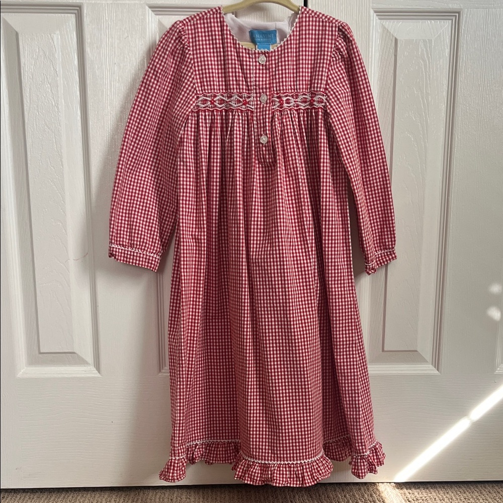 Anavini - Red Gingham Kids Pajamas